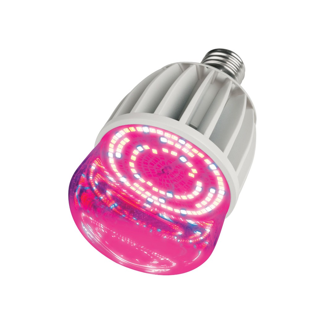 LED-M80-20W/SP/E27/CL ALS55WH Лампа светодиодная для растений, IP54. Форма M