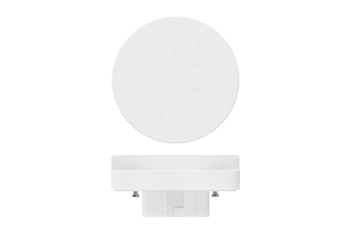 LED-GX53-6W/WW/GX53/FR PLZ01WH Лампа светодиодная, матовая. Теплый белый свет. Картон. ТМ Uniel.